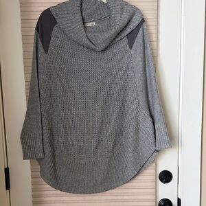 Gray Cowl Neck Sweater